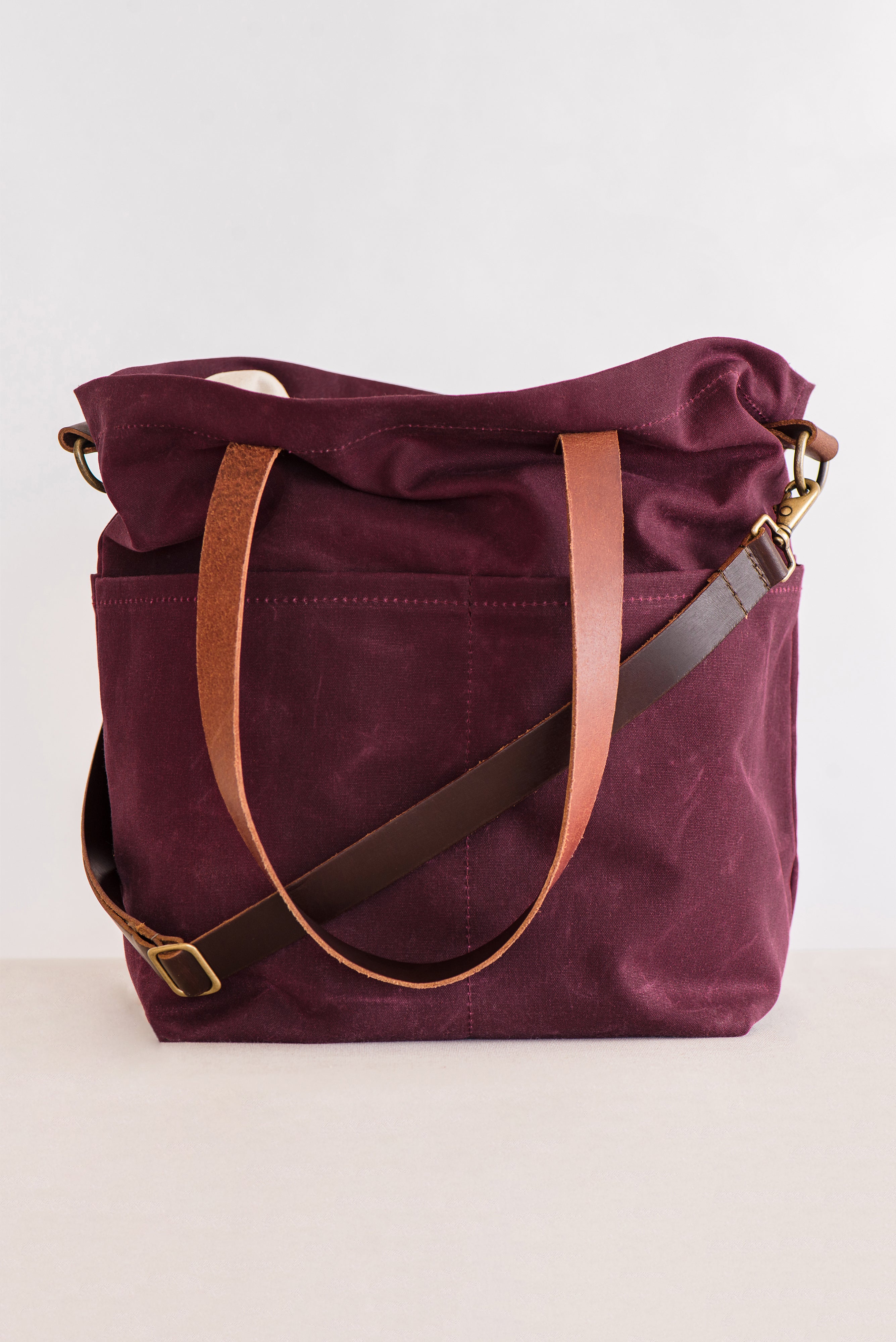 canvas crossbody project tote