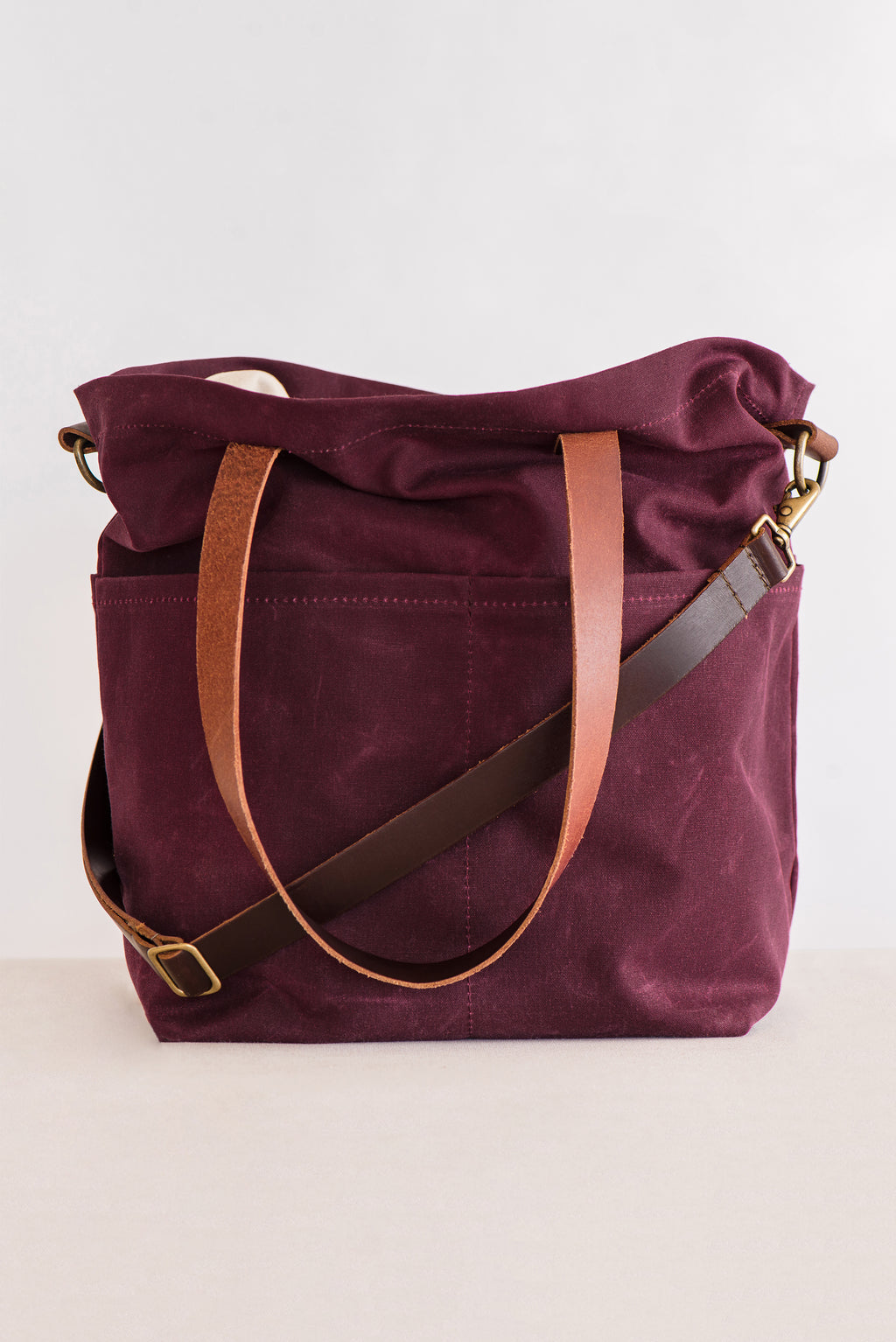 Crossbody Wallet - Brown fabric bag