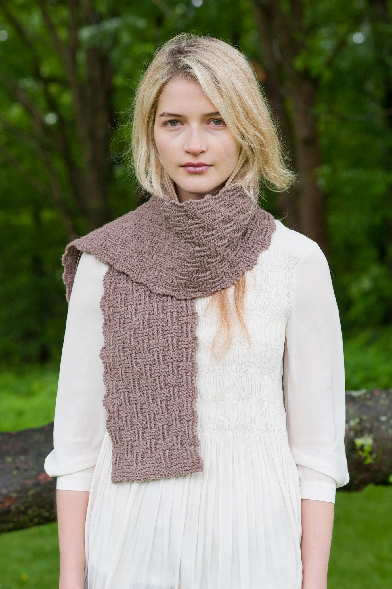 twisted basket stitch scarf – Quince & Co.