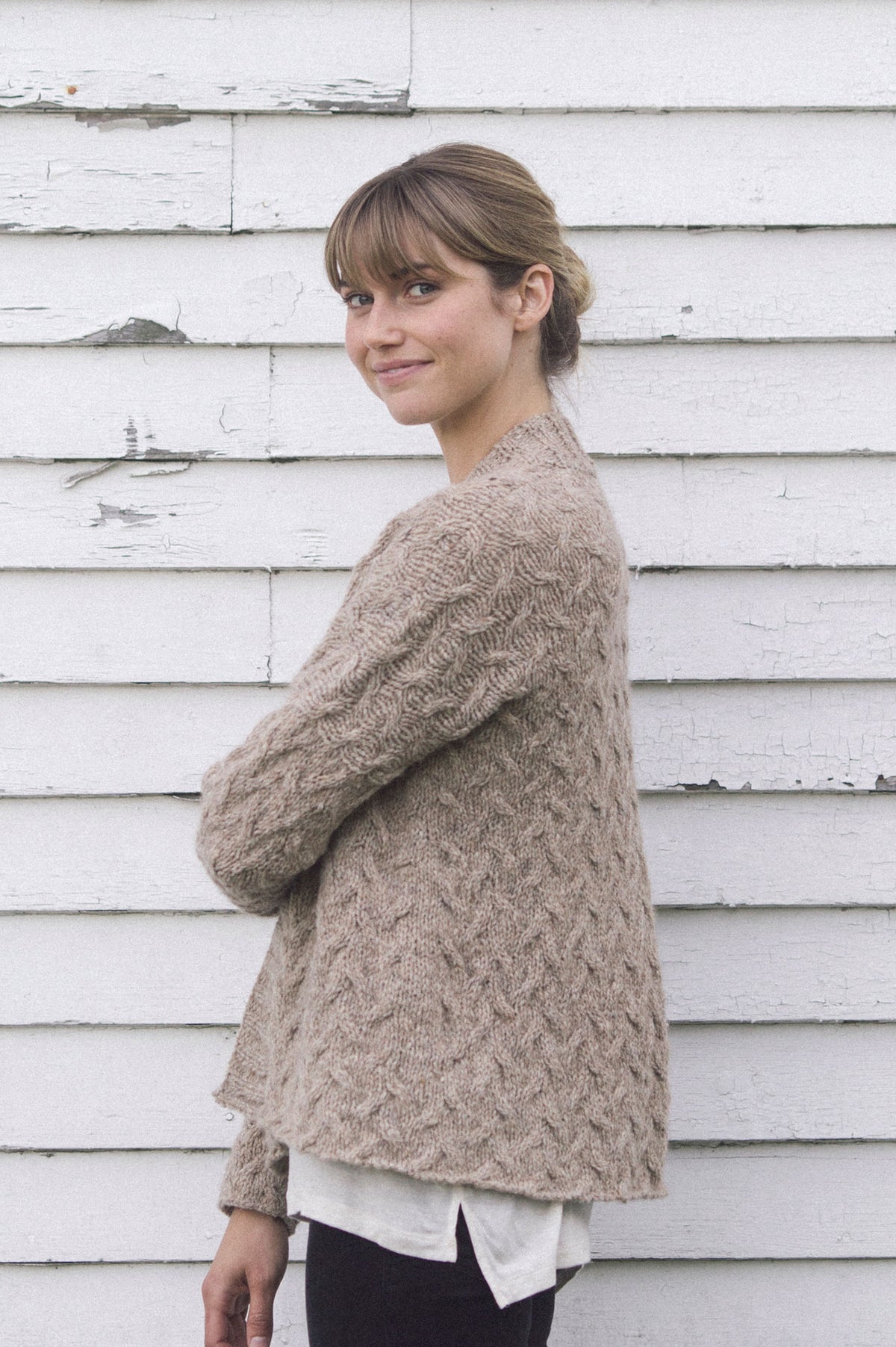 Chestnut Cardi Knitting Pattern by Pam Allen – Quince & Co.