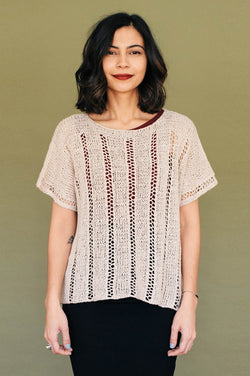 denis tee knitting pattern – Quince & Co.