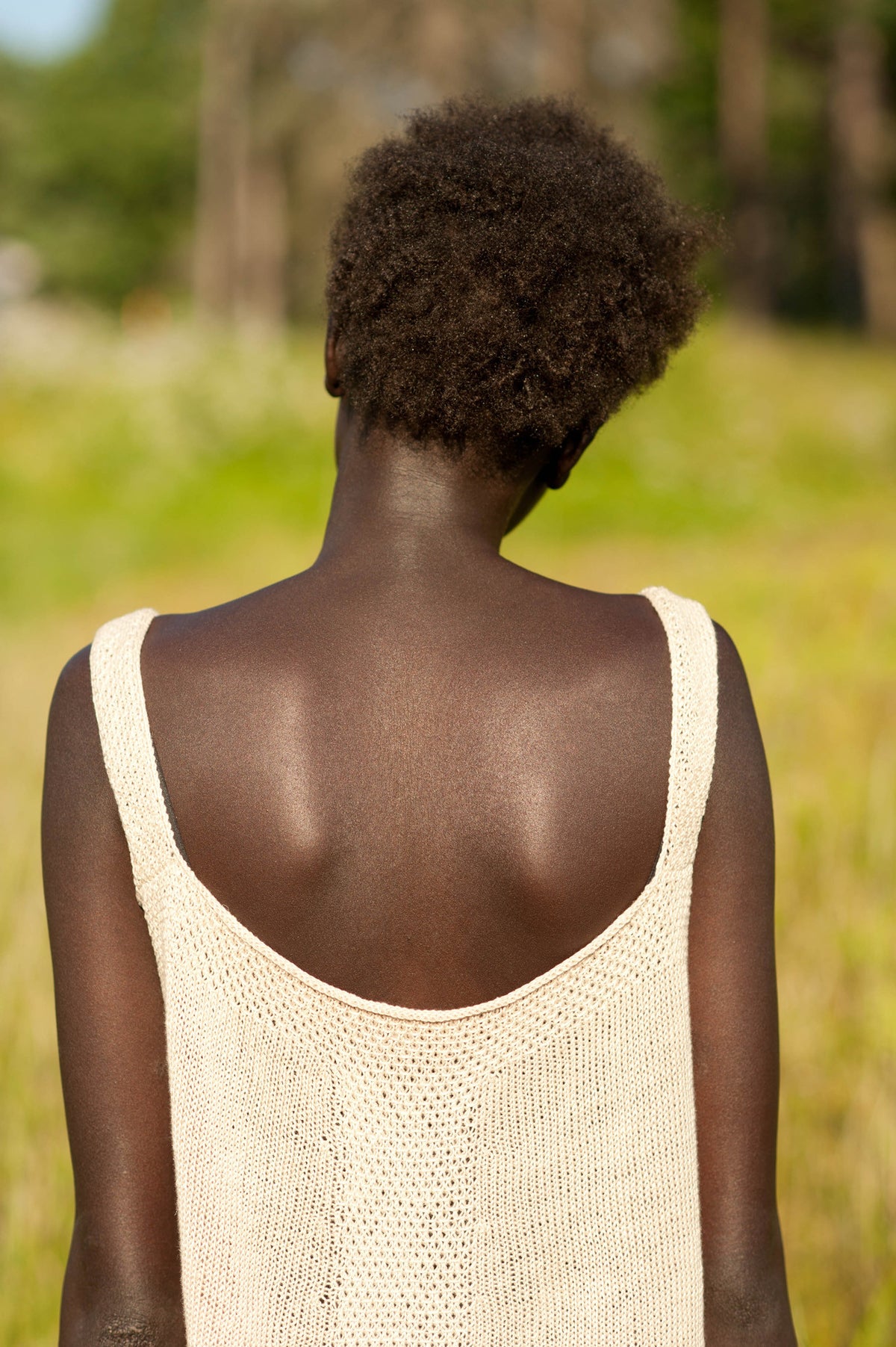 トップス ANDMARY Sora bicolor camisole ice blue ANDMARY】Sora bicolor camisole