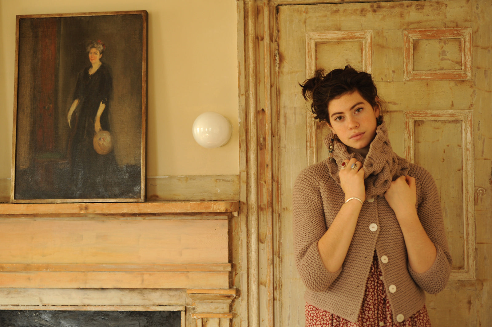 トップス ANNABELLE CARDIGAN Helsa Annabelle Cardigan in Ivory | FWRD