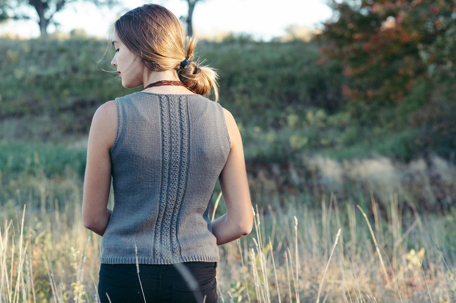 etta tank knitting pattern – Quince & Co.