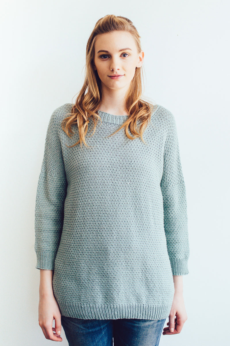 005 Ribbed Sweater, Women's Knitting Pattern