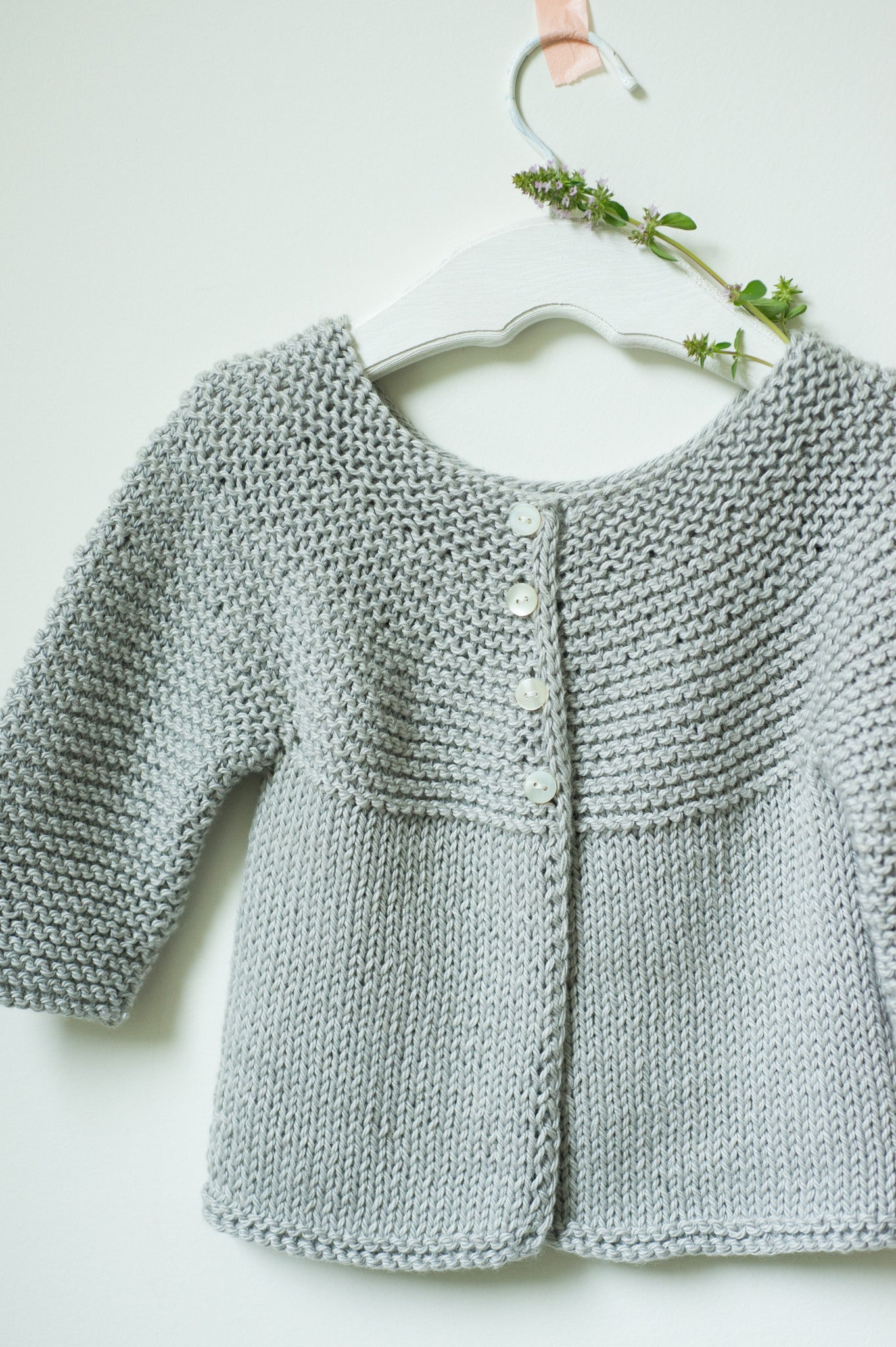 Willet Pattern Little Willet Baby Cardigan Knitting Pattern by Dawn Catanzaro – Quince ...