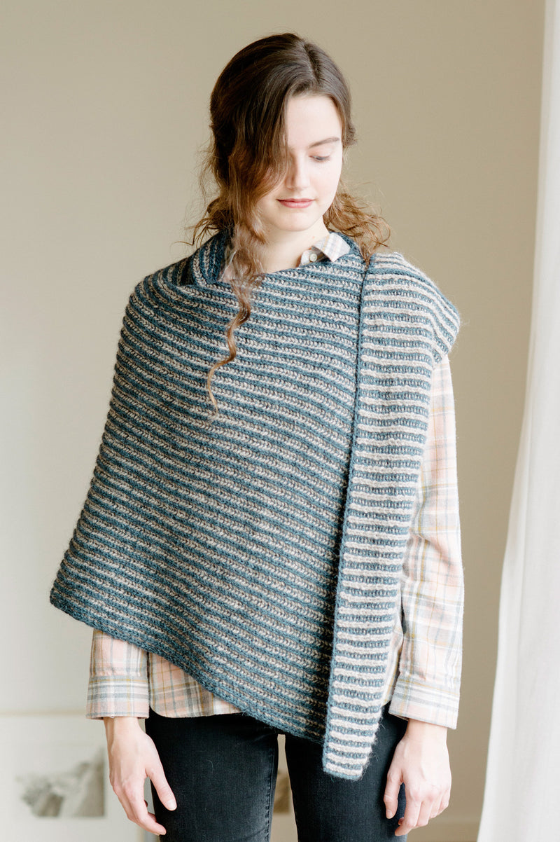 nascha poncho knitting pattern – Quince & Co.
