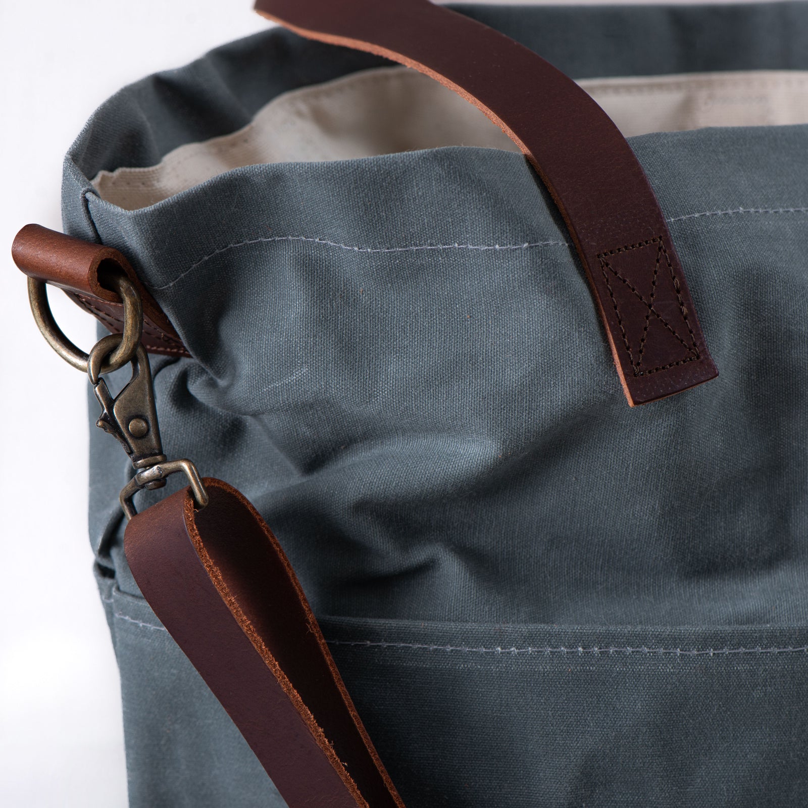 waxed canvas crossbody tote – Quince & Co.