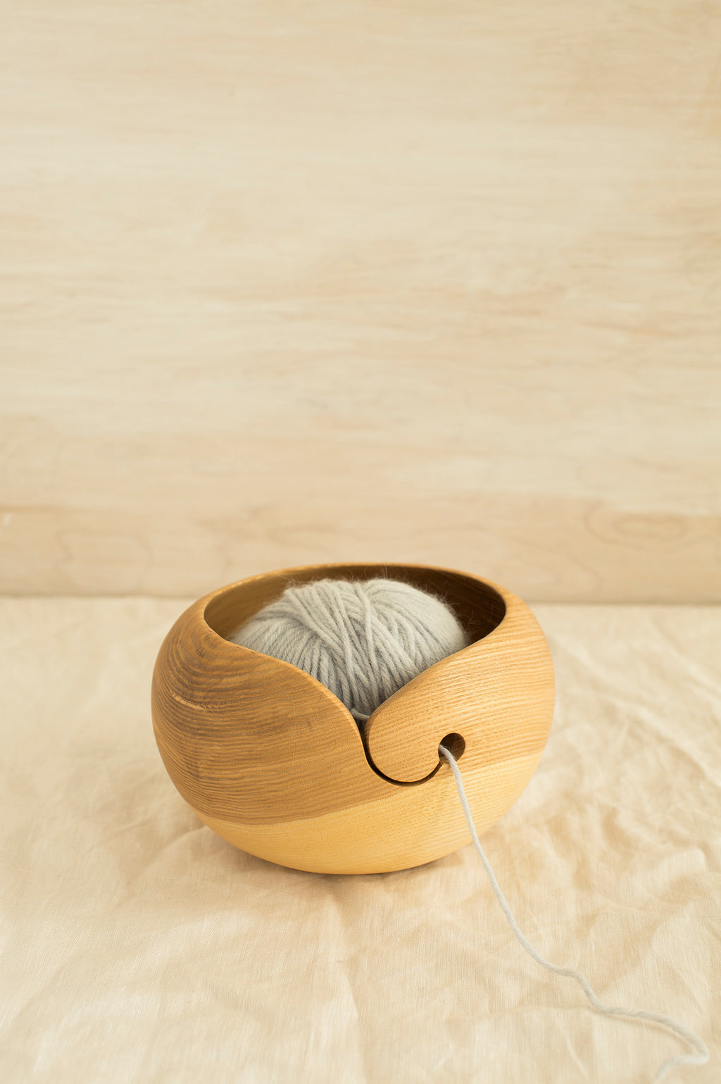 wood yarn bowl - Tangled Up In Hue