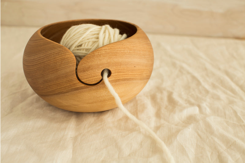 Durable Wooden Yarn Bowl Lace